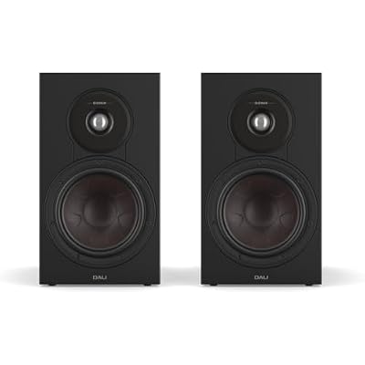 DALI SONIK 3 Premium Passive Hi-Fi Bookshelf Speakers, 2-Way Design with 7 Woofer & 1.1 Soft Dome Tweeter, Black Ash (Pair)