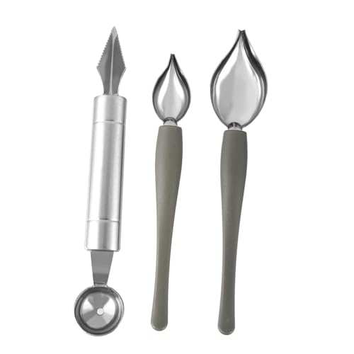 TOYANDONA Cucharas Para Salsa De Acero Inoxidable, Juego De 3 Tamaños Pequeños y Grandes, Cuchara Para Pintar y Decorar Pasteles, Herramienta De Repostería Para Arte Platos y Postres