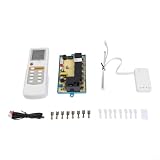 Juego de panel de control de aire acondicionado y placa de sistema con accesorios, construcción de plástico y metal de tamaño estándar, regulación precisa de la temperatura, compatible con unidades