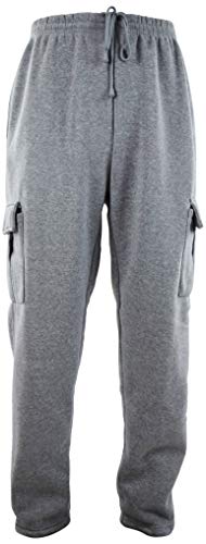 Mens Cargo Sweatpants with Drawstrings