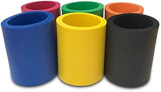 CSBD Blank Beer Can Huggers, 6 Pack, Insulated Cooler for Alcohol and Soft