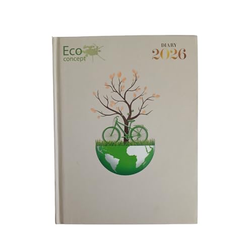 Image of TULMAN Yearly Organizer 2026 Diary, B5 Size (23 x 18 cm) Hardbound Planner with premium Design, Daily Writing Journal, Office & Study Organizer, Perfect for Students, Professionals (1, White)