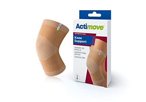 Actimove® ARTHRITIS CARE Knee Support - Light Compression Support and Therapeutic Warmth For Knee Arthritis - Heat-Retaining Ceramic Fibre Yarns - Beige, XLarge