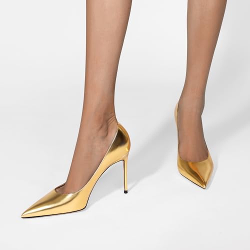 Women's High Heel Pumps Elegant Stiletto Heels with Cushioned Insole for Party and Office Comfortable Slip-On Design Ideal for Formal and Casual Occasions4