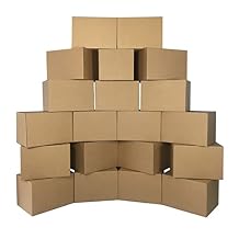 UBMOVE Medium Moving Boxes 18"L x 14"W x 12"H 20-Pack Corrugated Cardboard Box for Shipping, Mailing, Packing, Packaging and Storage
