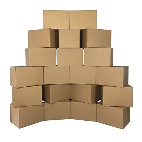 UBMOVE Medium Moving Boxes 18"L x 14"W x 12"H 20-Pack Corrugated Cardboard Box for Shipping, Mailing, Packing, Packaging and Storage by UBoxes - Used condition - US$36.18