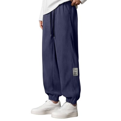 Pantalon velours côtelé homme coupe droite ample léger été