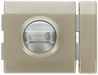 GERDA High Security Single Cylindre, Surface Mounted Door Lock Home Office Shop 4 Keys G1000 (Satin Nickel)