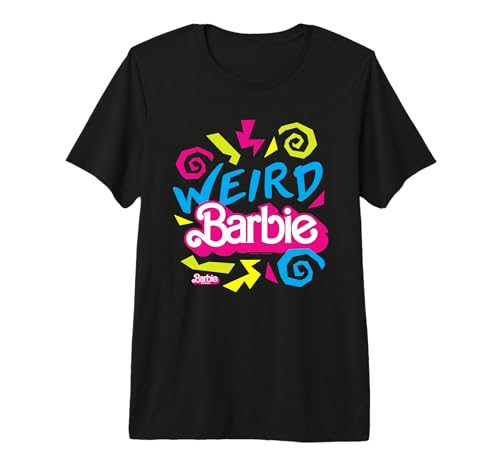 Barbie The Movie - Weird Barbie Men's Premium Tri-Blend T-Shirt, Black, Large