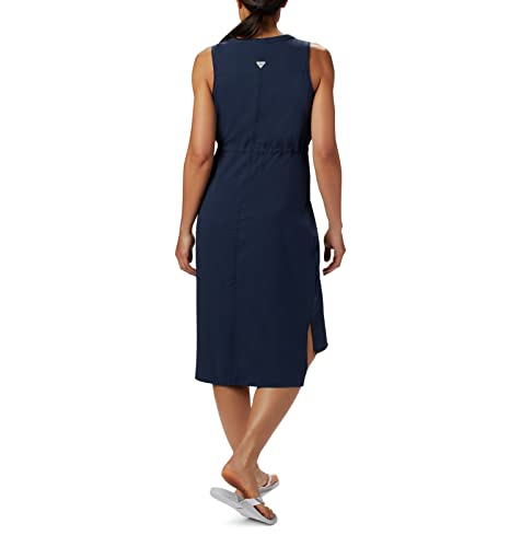 Columbia Women's Pfg Tamiami Dress, Moisture Wicking, Sun Protection Collegiate Navy #TOP1