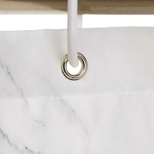 Rideau douche 100x140 tissu imperméable et ourlet lesté