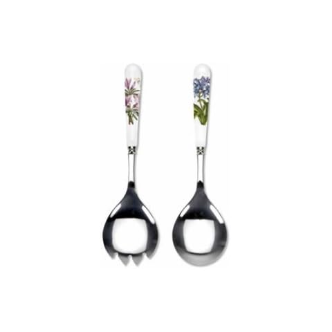 Portmeirion Botanic Garden Salad Servers with Floral Handles Cover