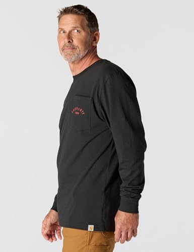 Carhartt Men's Loose Fit Heavyweight Long-Sleeve Pocket Longhorn Graphic T-Shirt3