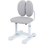 【DESIGN SALVASPAZIO】 Le dimensioni della sedia per bambini sono state progettate con cura, con una base di 48×39cm e altre specifiche ragionevoli. Non occuperà troppo spazio nella zona studio, sia che venga posizionata accanto alla scrivania o in un angolo della cameretta da letto. Si integrerà perfettamente nell'ambiente domestico, creando un piccolo spazio studio ordinato