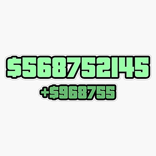 Gaming Money $ Sticker Vinyl Waterproof Sticker Decal Car Laptop Wall Window Bumper Sticker 5