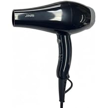 Hair Dryer - 1875W Negative Ionic Blow Dryer for Fast Drying, Low Noise Thermo-Control Hair Dryer with Nozzle, Black