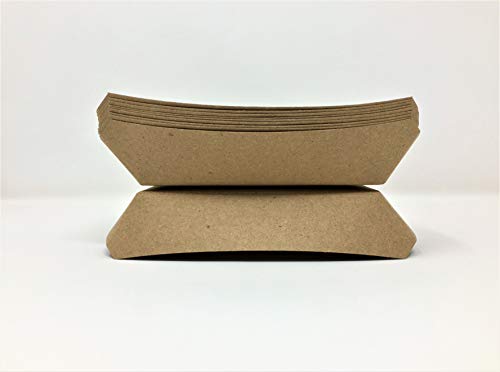 Mr. Miracle 7 Inch Paper Hot Dog Tray In Kraft Paper. Pack Of 25. Disposable, Recyclable And Fully Biodegradable. Made In Usa #TOP1