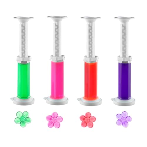 LACHT 4 Pezzi 48Pcs Gel Wc, Detergente Bagno, Gel Profumato Ai Fiori Per Rimuovere Gli Odori Del Wc, Fragranza Floreale