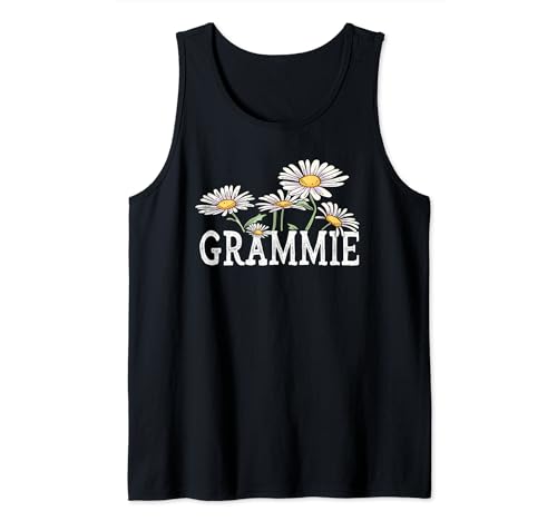 Grammie Floral Chamomile Design Mother's Day Gifts Grammie Camiseta sin Mangas