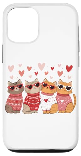 Gatos Kitty Día de Meowentine Funny Girls Valentines Kitten Carcasa para iPhone 12/12 Pro