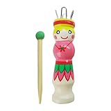 Generisch Webwerkzeuge - Niedliches Puppendesign-Strickzubehör - Armband-Werkzeug für Webarbeiten,für Seilband-Armbänder, Mütter, Großmütter, Einsteiger