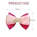 Princess Hair Bow Clips for Girls Women 4 Inch Birthday Gift Hair Accessories