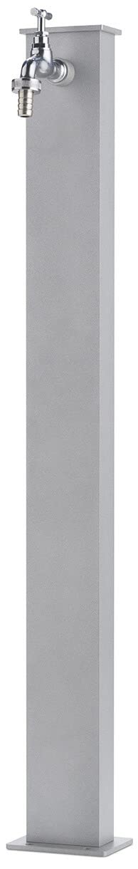 Fontaine rectangulaire légère en métal avec système et robinet BEL-FER modèle 42/RE, couleur aluminium