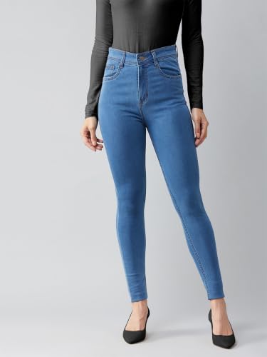 Image of Dolce Crudo Distressed High Rise Skinny Jeans for Women