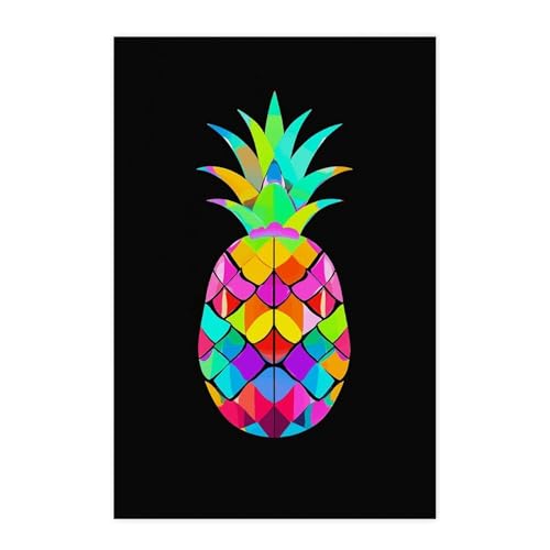 Ananas marbre vif affiches murales au design vintage et raffiné - 2