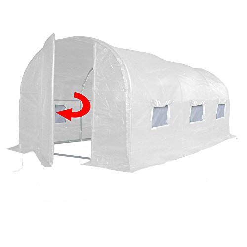 Crocodile Trading Ltd 4 tamaños (3m x 2m, 4m x 2m, 4m x 3m o 6m x 3m) Cubierta de Repuesto Solo, sin Marco para túnel Invernadero de Polietileno. (4m x 2m)