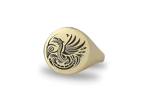 Bague Quetzalcoatl en or 14k : affirmez votre style avec cette bague aztèque unisexe