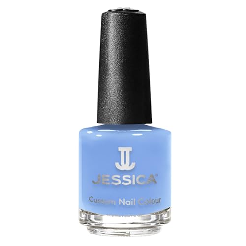 JESSICA Custom Colour Nail Polish | Award-Winning Polish | Strengthening Formula, Long Lasting Nail Varnish | Chip-Resistant & Hard-Wearing for Salon-Quality Finish | True Blue | 14.8ml