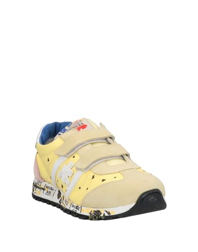 PREMIATA Kids Sneakers Made in Italy Size EU 32 Yellow/Pink2