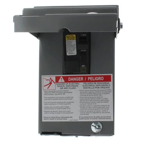 Square D 60A Non-Fused A/C Disconnect w/Top Open (240V)
