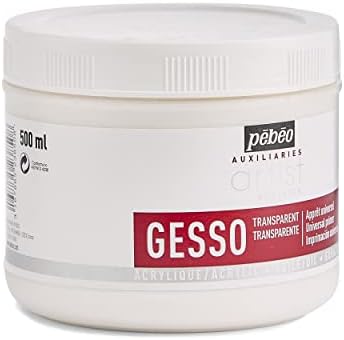 Pebeo 523850 500 ml Gesso, Transparent