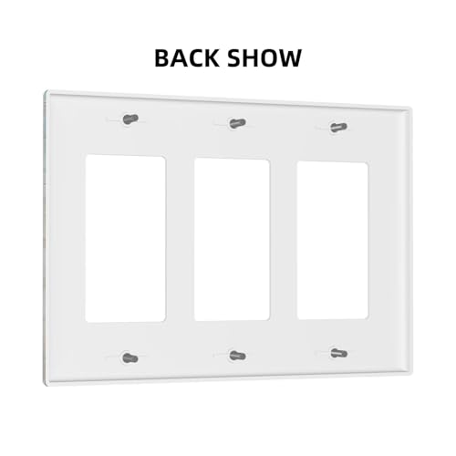 Decorative Outlet Covers Turtle Starfish Beaches Blue Wood Plank 3 Gang Wall Plate Triple Rocker Light Switch Cover Plate Jumbo Electrical Gfci Faceplate for Bathroom Decor