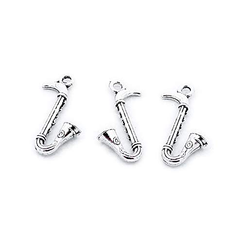 240 Pieces Antique Silver Plated Jewelry Charms GY03822 Saxophone