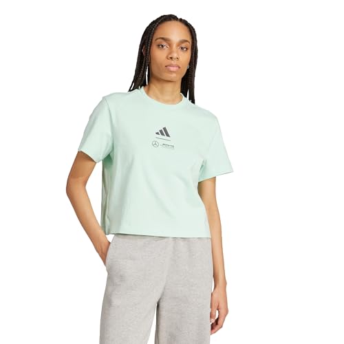 Camiseta crop adidas Mercedes-AMG Petronas F1 para evitar el calor con estilo 4