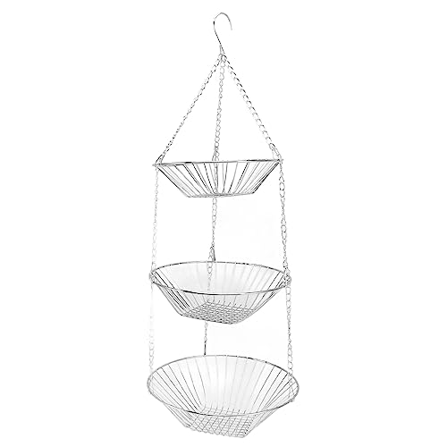 Colossaln COLOSSALNPB83GVU6X0 Stylish Iron Wire Hanging Fruit Basket 3 Tier Kitchen Storage Stand thumb #7
