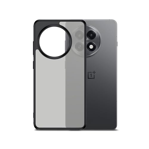 Image of DailyObjects Frosted Clear Protective Case Cover Compatible with OnePlus 13R |Camera & Body Protection|Anti Shock,Scratch Resistant|Precise Cutouts Design-Black