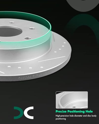 Image of SCITOO Rear 12.58 inch Brake Pads and Rotors Kits:31329;D1041-7945