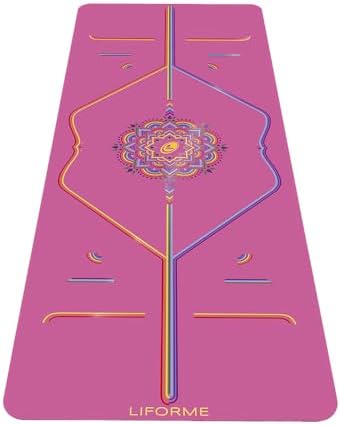 Liforme Printed Yoga Mat Collection - Free Yoga Bag Included - Pa...