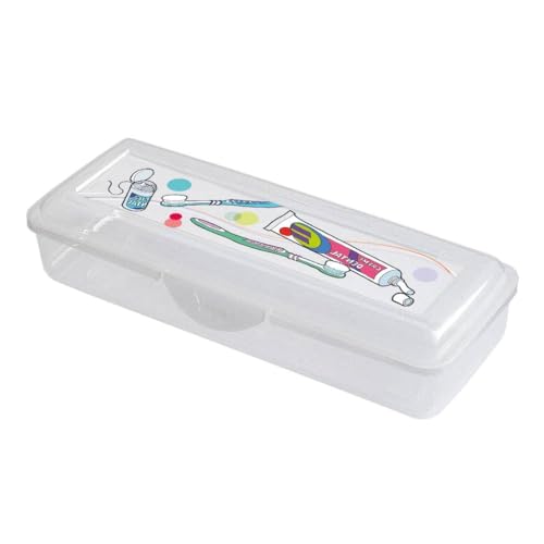 Estojo Porta Escova de Dentes Viagem Escola Higiene Bucal