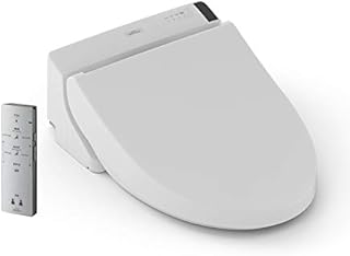 TOTO SW2043R#01 C200 Electronic Bidet Toilet Cleansing Water, Heated Seat, Deodorizer, Warm Air Dryer, and PREMIST, Round, Cotton White