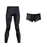 [シーダブリューエックス/ワコール] メンズスポーツタイツ エキスパートモデル3.0 【股関節・ひざサポート】 吸汗速乾 LBサイズまで対応 大きいサイズ HXO499 BL(セット) M Y