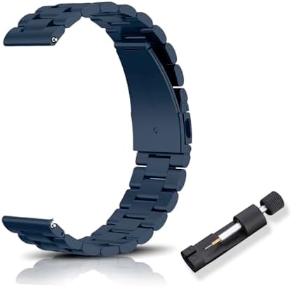 Edelstahl-Uhrenarmband Mit Schnellverschluss – 20 Mm, Für Smartwatches Wie Samsung Galaxy Watch, Garmin, Damen & Herren