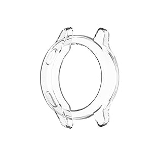 kdjsic Ultraslanke, doorzichtige TPU-beschermhoes voor horlogekast voor -garmin vivoactive 4S Active S Smart Watch…