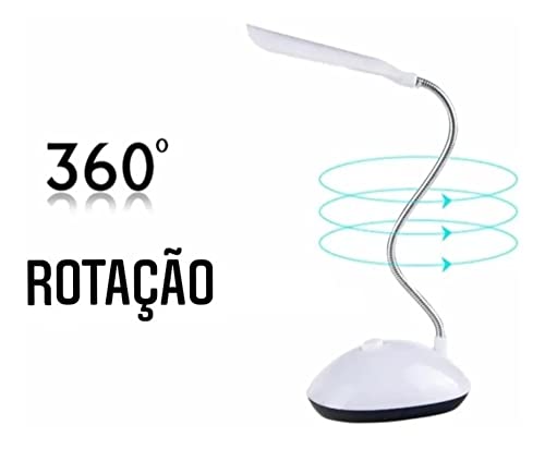 Mini Luminária Led Mesa Sem Fio Para Leitura Luz Iluminação (Verde)