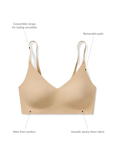 True & Co Womens Body Triangle Convertible Strap Bra, Black, S 32C-D 34A-B US — view 5