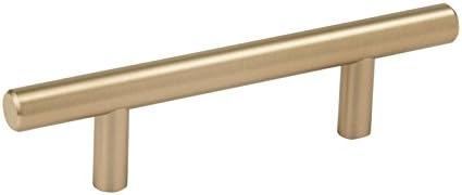 Amerock Bar Pulls 3 in (76 mm) Center-to-Center Golden Champagne ...